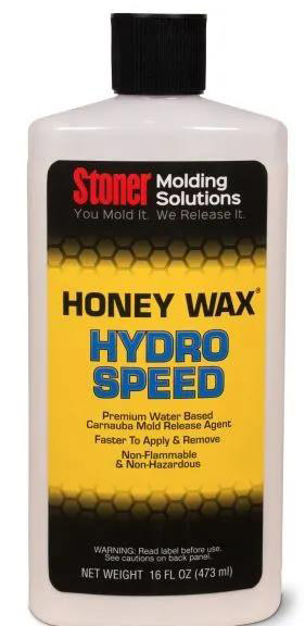 Stoner HoneyWax®Hydro Speed是一種高固含量的水性乳液，不含任何溶劑，旨在代替傳統的高級涂蠟作為復合材料行業中的脫模劑。