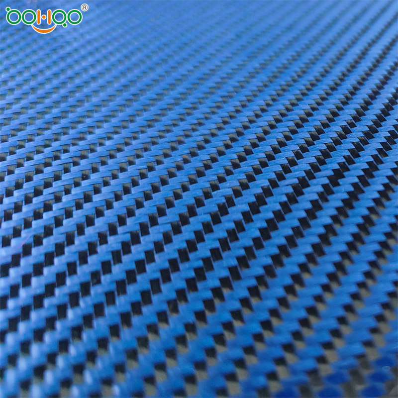 新型復合纖維布 碳纖維芳綸混編布 高性能玻纖/碳纖/芳綸纖維復合編織布 顏色紋路花式可定制 體育用品/汽車用復合材料纖維布  -2