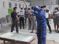 FRP設備演示--第七期廣東博皓玻璃鋼模具制作培訓班