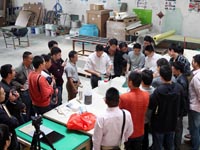 模具實操-2014年第六期廣州博皓玻璃鋼模具制作培訓班