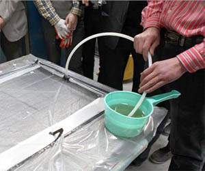 FRP玻璃鋼工具 加厚耐酸堿水瓢水勺帶嘴 調硅膠樹脂膠衣工具 玻璃鋼原料調和用加厚水勺水舀